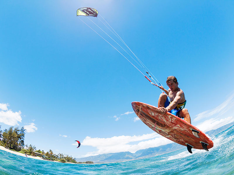 Kite surfing